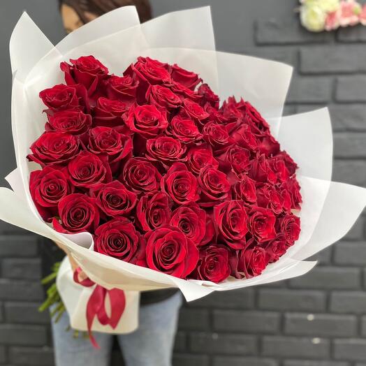 🌹Классика /51 Роза Эквадор 50 см/оформление/Цветы в Тамбове