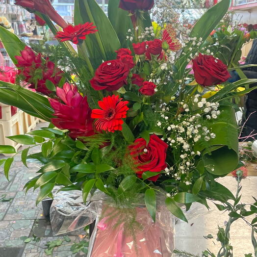 Flowers in basket