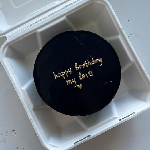 Бенто - торт «happy birthday»🖤