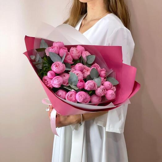 Кустовые розы пионовидные Сильва Пинк