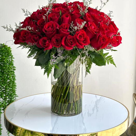 101 Red Rose Vase