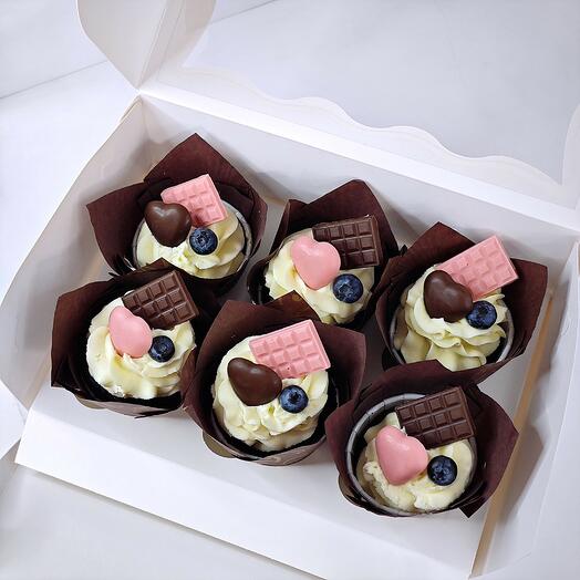 Капкейки с шоколадным декором 🍫