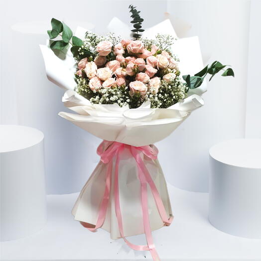 Garden Type Spray Roses(Bombastic) Bouquet