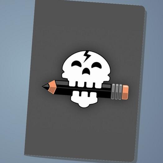 Обложка на паспорт Skull