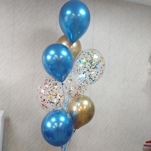 Фонтан из шаров 9 шт Праздник
