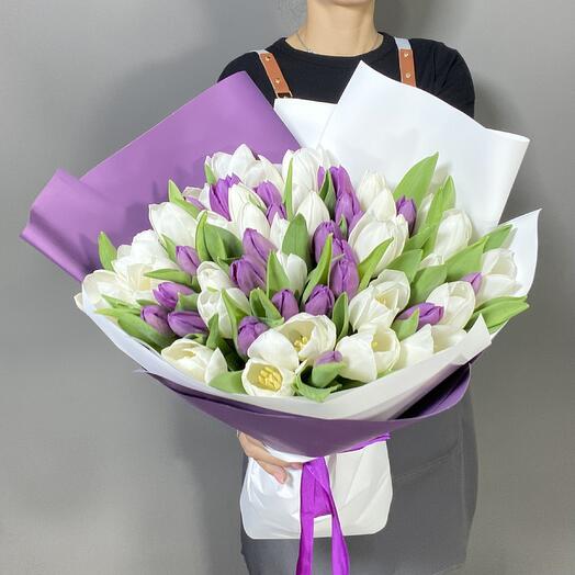 Микс из тюльпанов