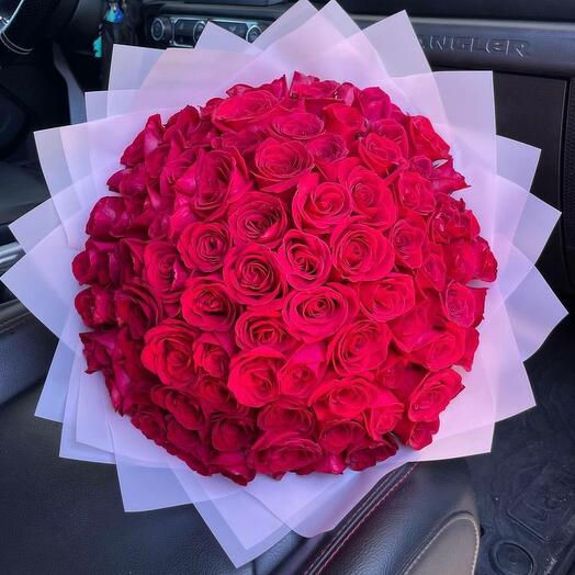 Bouquet of 51 red roses