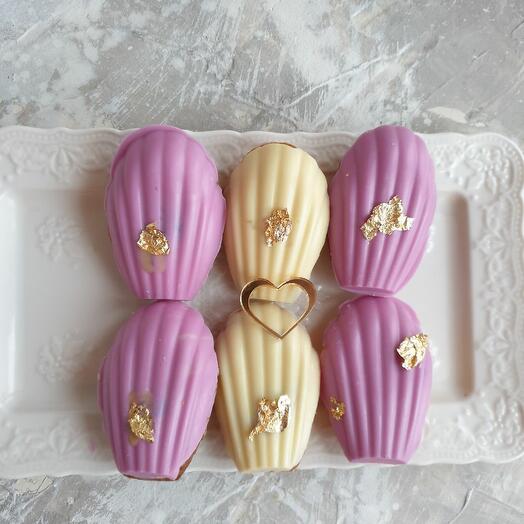 Десерты Мадлен с сердцем