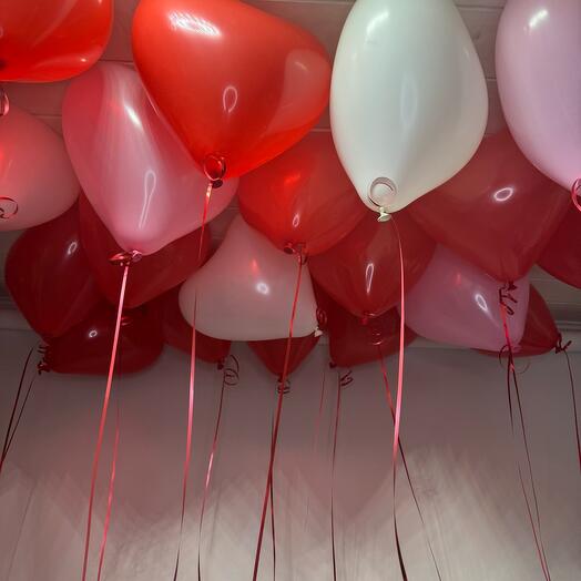 20 сердец под потолок