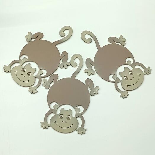 Подстаканники "Мартышки" набор из 3 штук