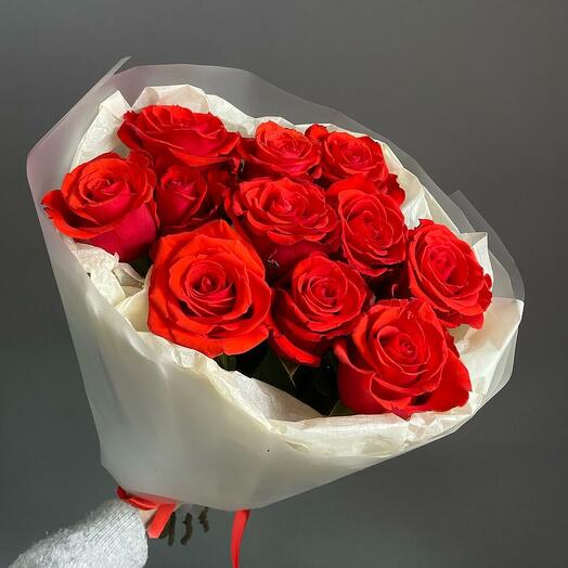 Букет красных  роз