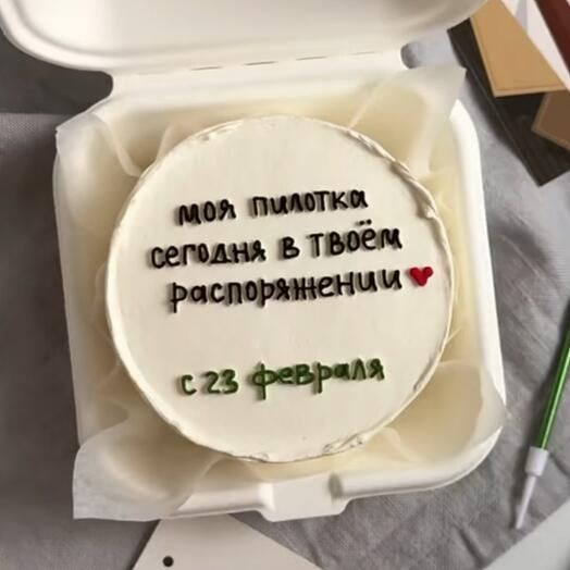 Бенто торт пилотка