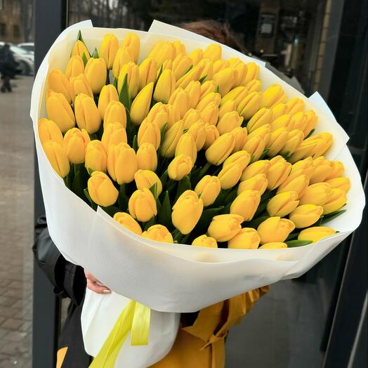 101  жёлтый тюльпан