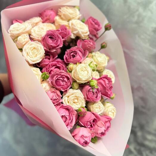 Микс кустовых розы