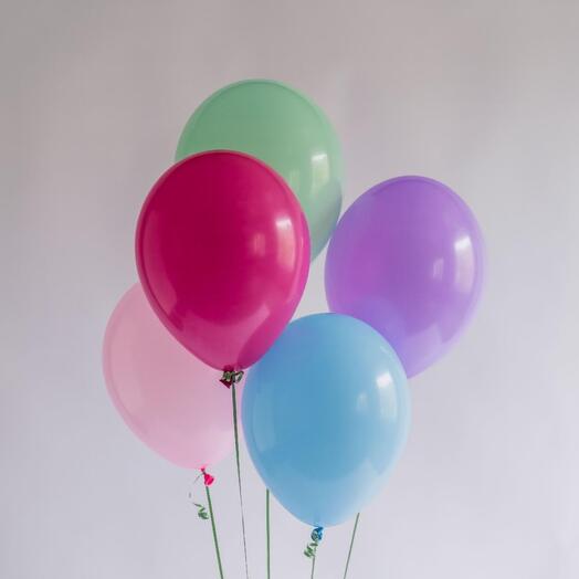 Juego de 6 globos de látex de aire