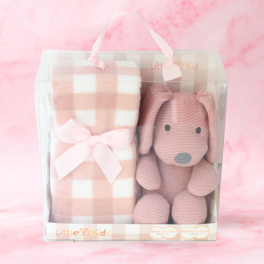 Peluche – pack manta y perrito