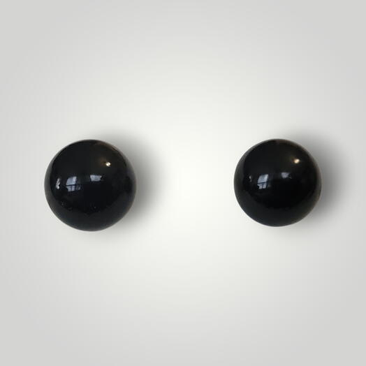 Career element collection,  stud Earrings  10mm, onix
