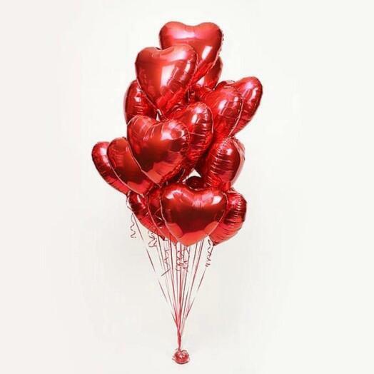Шары сердца 25 штук