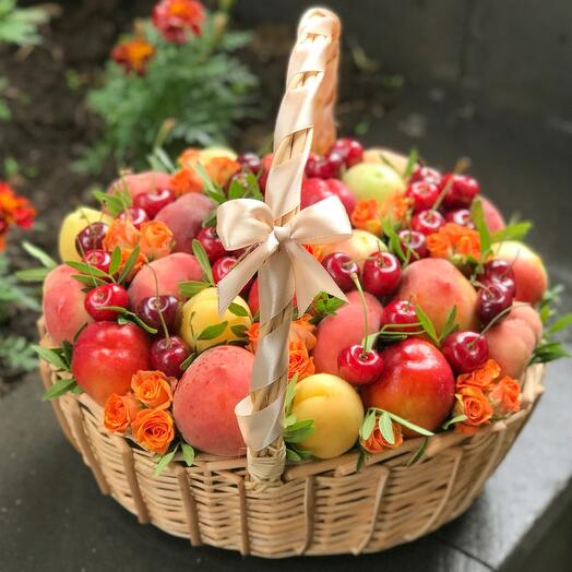 Фруктовая корзина 🍑 фруктовый букет