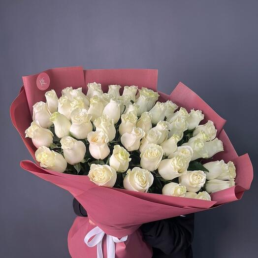 Royal Flowers | 51 белая метровая роза