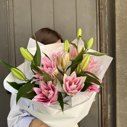 Lilies double pink