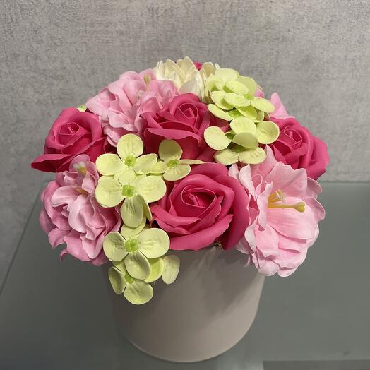 Букет из мыльных цветов