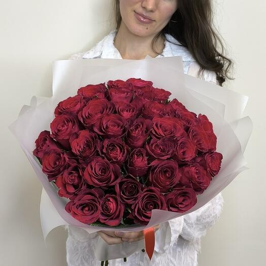 Букет из 35 красных роз 🌹