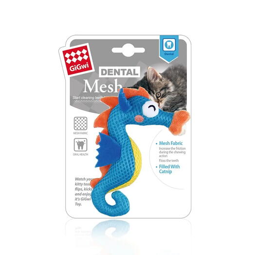 Gigwi Dental Mesh Sea Horse Игрушка для кошек