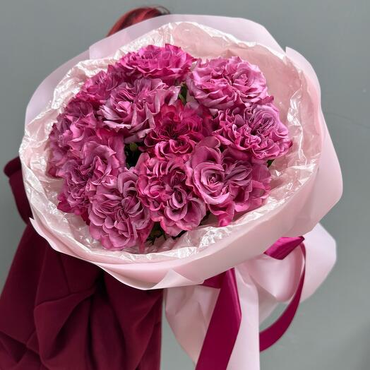 Букет пионовидных роз КантриБлю