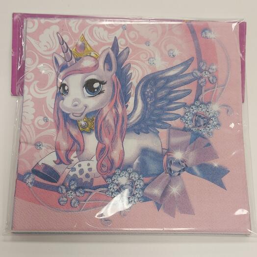 Салфетки "Волшебные питомцы" 33×33см, 12шт