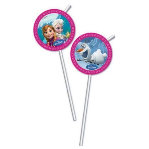 Трубочки для коктейлей Frozen, 6шт