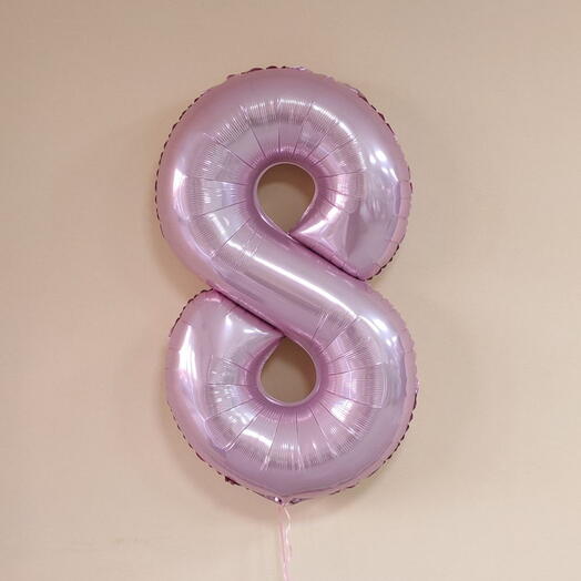 Шар Цифра фламинго 8