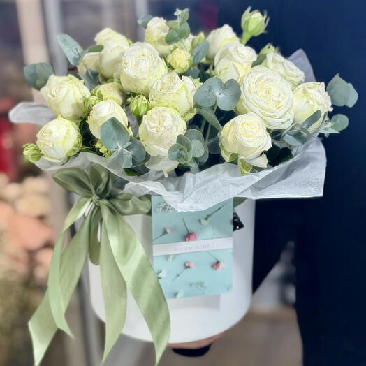 Коробочка с пион розами Мисс Бомбастик 😍