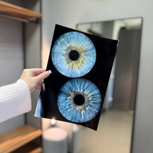 Парная фотосессия радужек глаз А4 к 8 марта