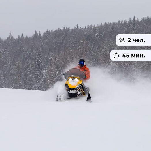 По снежным берегам. Прогулка на снегоходе у Обского моря
