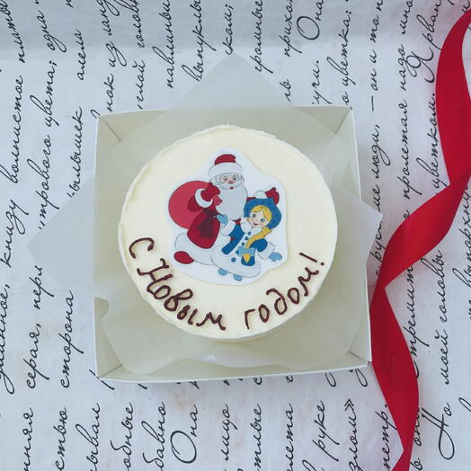 Бенто-торт С Новым годом/ Дед Мороз и снегурочка