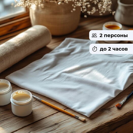 Два сердца — один принт. Арт-свидание по росписи шоппера или футболки
