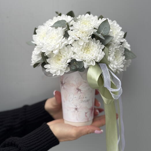 Стаканчик в хризантеме