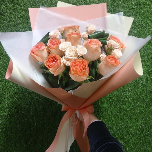 Дуо букет роз