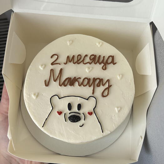 Детский бенто торт с мишкой