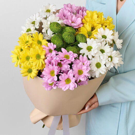 Микс кустовых хризантем