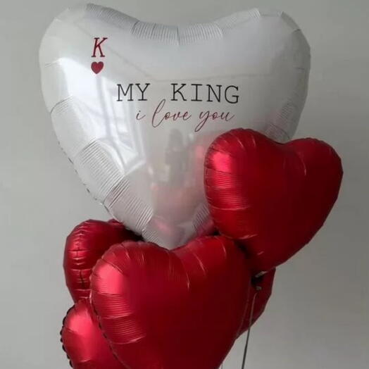 Набор сердец «Королю моего сердца»