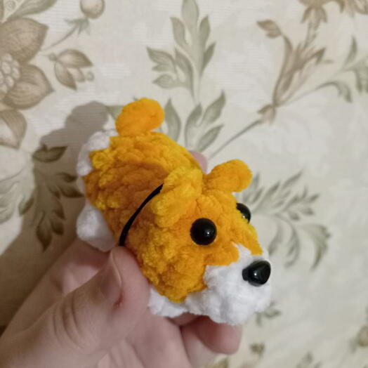 Собачка корги брелок