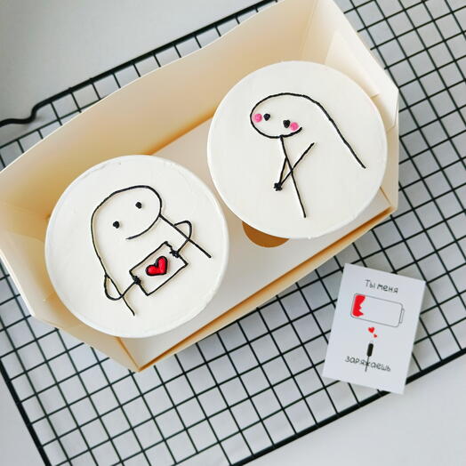 Cake to go / торт в стакане 2шт. девушке, парню, мужу, жене, подруге, другу 8 марта