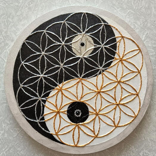 Инь Ян в Цветке жизни