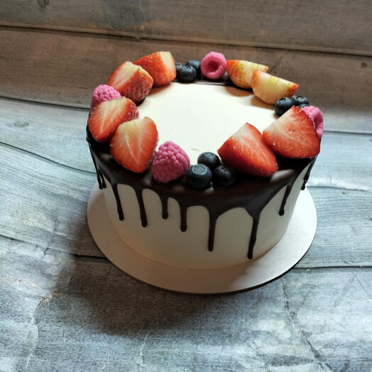 Pastel de helado de Frambuesa