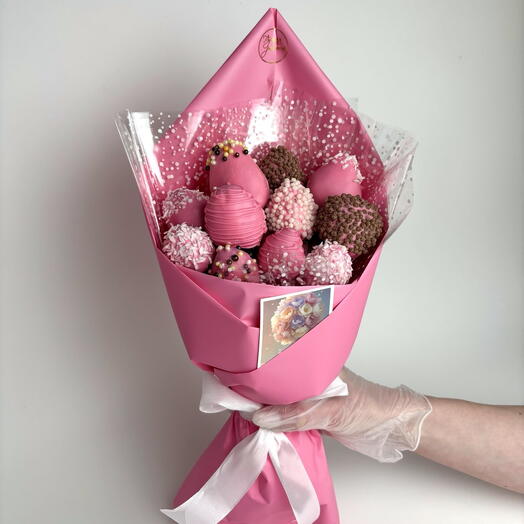 Клубника в шоколаде букет Исполнение желаний 🌸