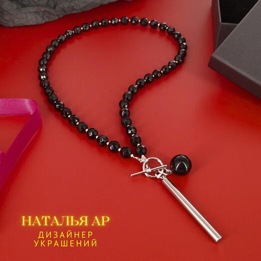 Дизайнерское Колье Ювелирная бижутерия женская из натуральных камней Подарок любимой девушке Подруге Сестре Маме Жене Для Неё