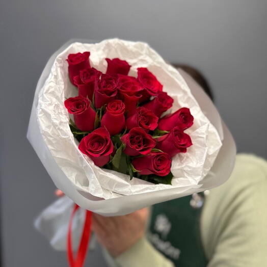 -20%АКЦИЯ♥️Монобукет "Малышке"/роза Кенийская/Цветы Уфа/Цветы в Уфе/Доставка цветов Уфа
