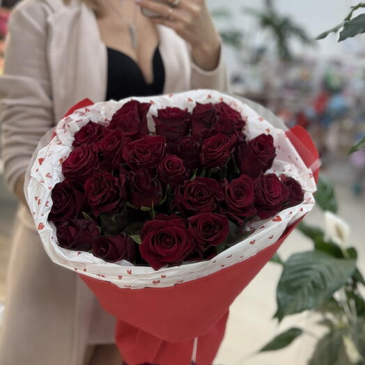 25 красных роз🌹